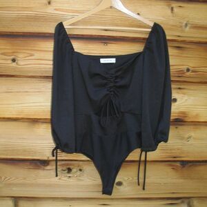 Black Off the Shoulder Bodysuit